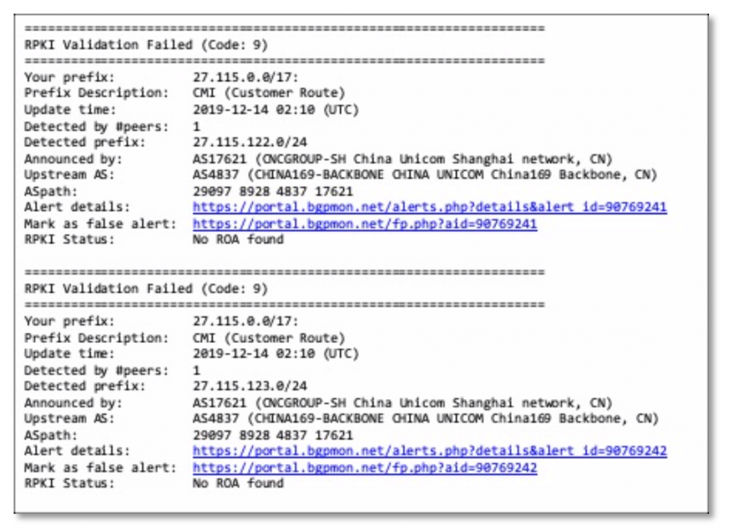 BGP monitor